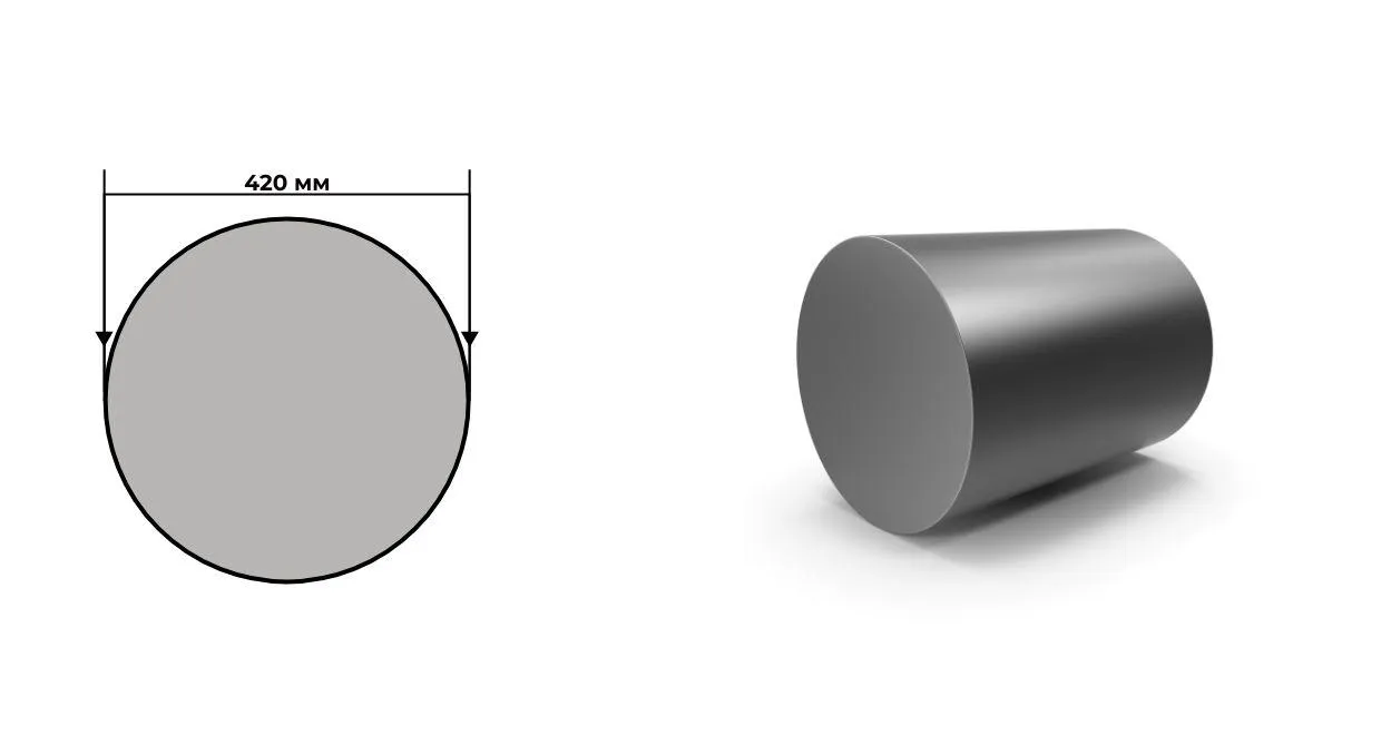 поковка 09Г2С 420 прессовая с отжигом обточенная ГОСТ 8479-70 