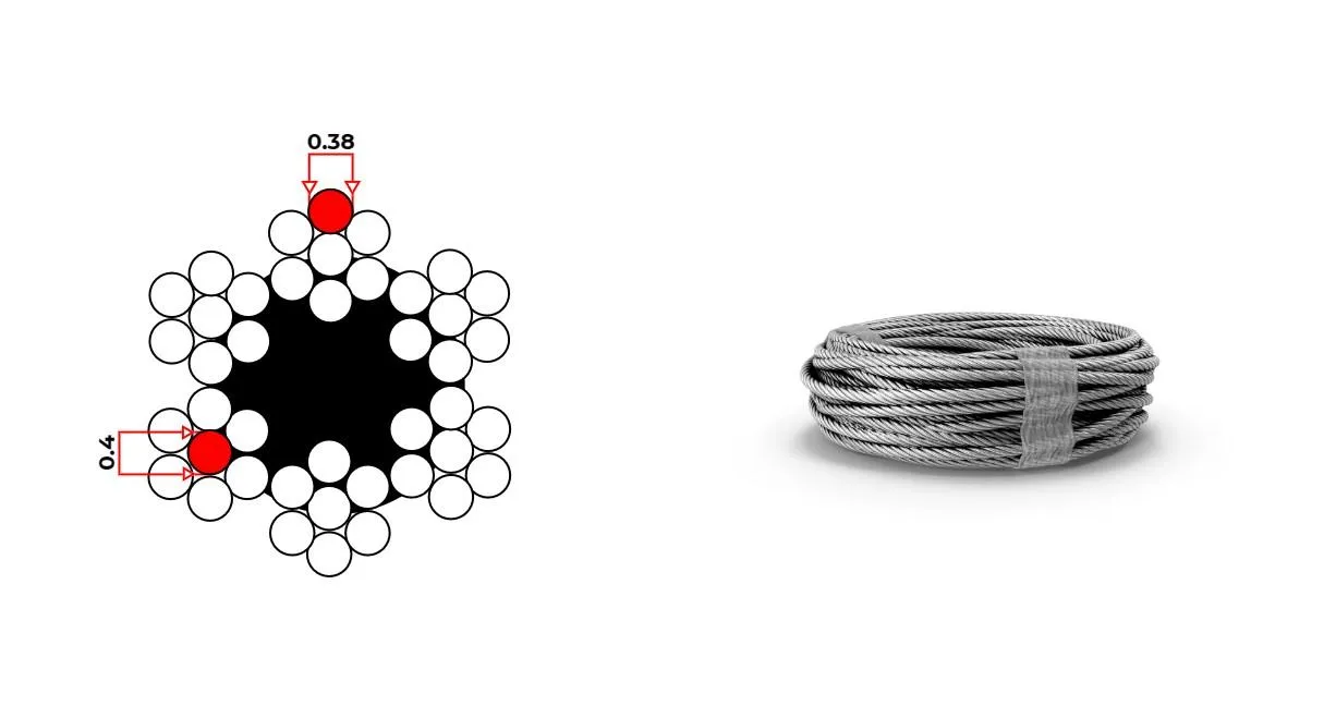 Канат стальной 3.7 мм ГОСТ 3069-80 
